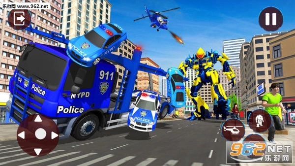 警察直升机机器人