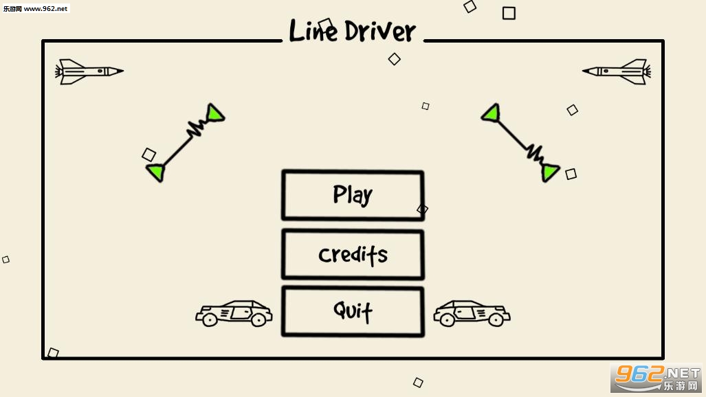 卡通画线汽车游戏